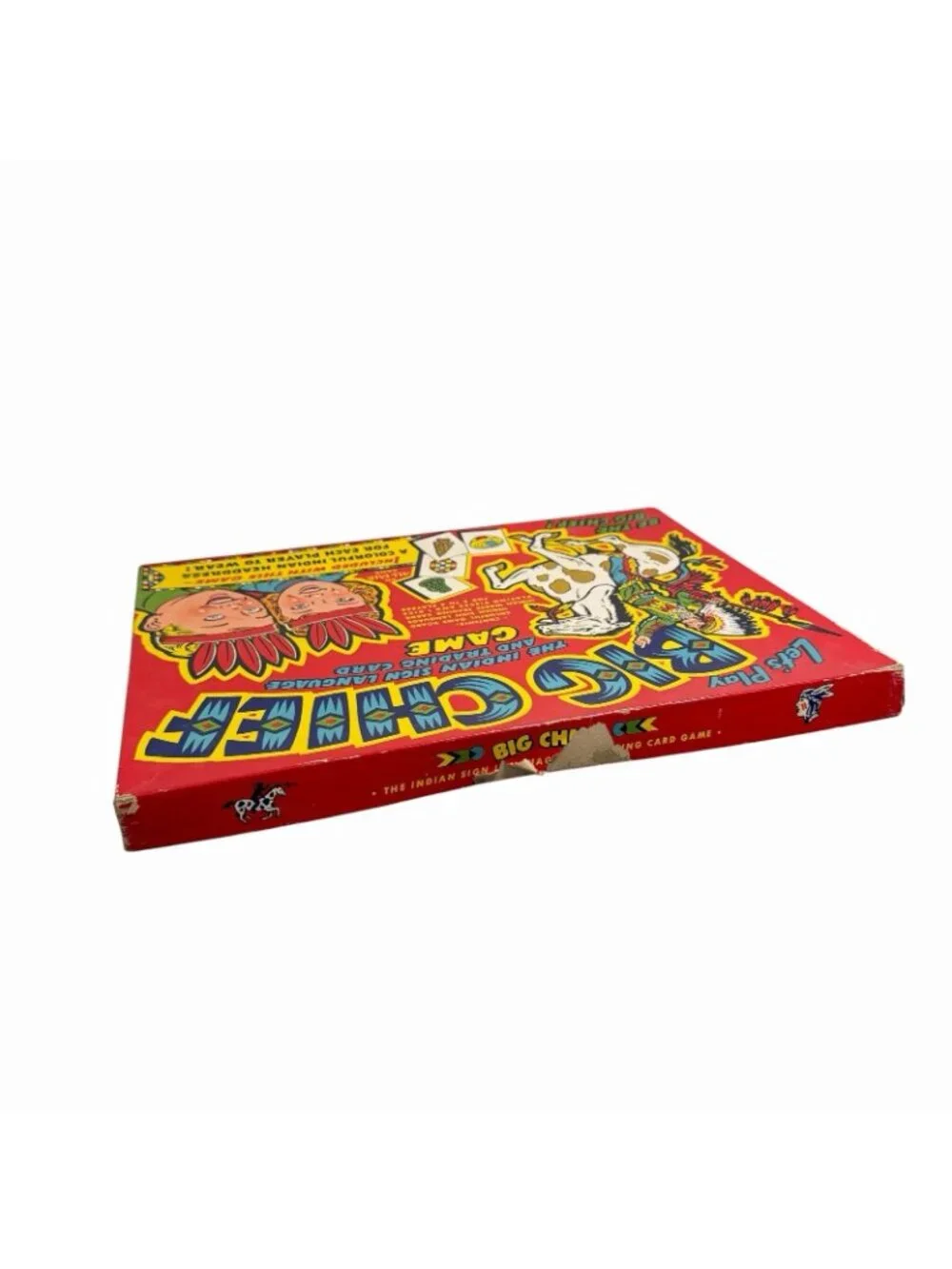 Vintage Let’s Play Big Chief Board Game Indian Sign Language- Complete!